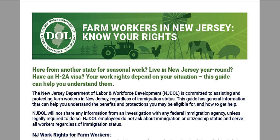 Thumbnail of “Farm Workers Know Your Rights” document